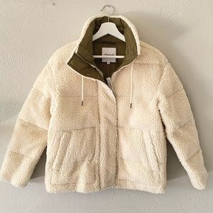Madewell Sherpa Puffer Coat